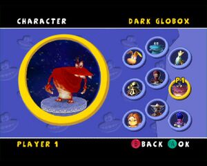 La deuxième skin de Dark Globox dans Rayman Arena.
