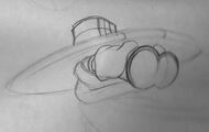 Croquis de Mr Dark, réalisé par Michel Ancel.