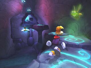 Rayman et Murfy dans la quatrième section.