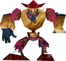 Vue détaillée de la deuxième skin de Henchman 1000 dans Rayman M.