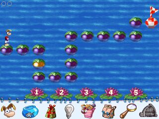 Le labyrinthe des prunes dans Rayman Maternelle.