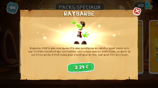 Raybarbe dans la Boutique.