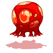 Un bulbe explosif de Rayman Origins.