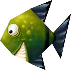Vue détaillée du principal type de poisson inoffensif.