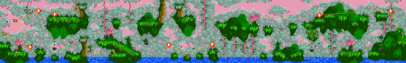 La map de la version Game Boy Color.