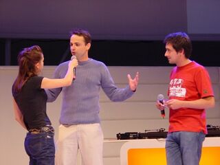 Michel Ancel dans une conférence en France.