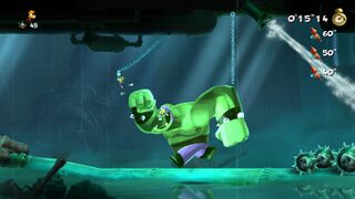 Un Luchador vert dans Un sacré poisson ! - envahi.