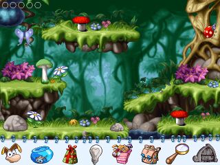 Cache-cache dans Rayman Maternelle.