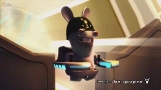 Le chef Lapin dans la cinématique d'introduction de The Lapins Crétins Partent en Live.