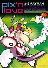 Une variante de la couverture du magazine de retro-gaming français Pix'n Love de 2010, où Moskito apparait en 3D.
