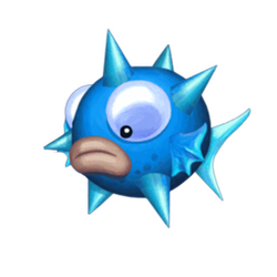 Poisson piquant bleu de Rayman Fiesta Run