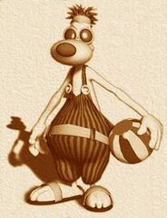 Concept art représentant Cookie dans sa jeunesse.