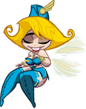 La nymphe retirée de Rayman Origins.