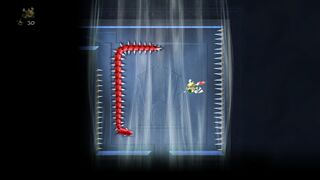 Un serpent piquant du Désert des didgeridoos se déplace vite autour de cette zone du labyrinthe.