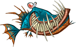Un gros piranha, tel qu'il devait apparaître dans Rayman Origins.