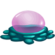 Vue détaillée d'un Cauchemar de Polokus en forme de bulbe de Rayman Legends