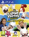 Jaquette de la version PlayStation 4 de Les Lapins Crétins Invasion : La Série Télé Interactive.