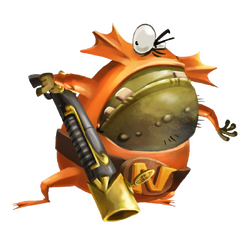 Artwork d'un Crapaud plongeur.