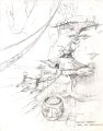 Concept art de la Forêt de Claire-Feuille.