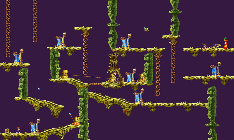 La map de la version Game Boy Advance.