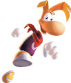 Artwork de Rayman en train de courir, utilisé sur la jaquette de la plupart des versions de Rayman 2.