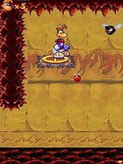 Un nénuphar en bois dans dans la version téléphone portable de Rayman 3.
