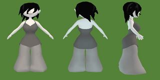 Le modèle de Monik dans les fichiers du prototype annulé de Rayman contre les Lapins Crétins.