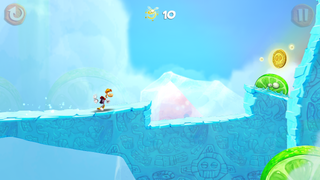 Une Pièce de la mort dans Rayman Fiesta Run.