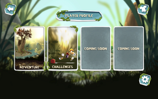 La sélection du mode de jeu, avec deux modes encore à venir