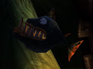 Pirania na Bagnach Mroku, w Rayman 3