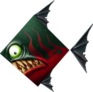 LVue détaillée d'un petit piranha de Rayman 2.