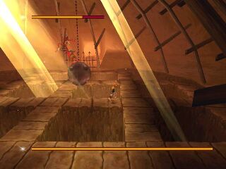 Le combat contre Razoff dans la cave du manoir.