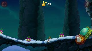 Les bulbes violets exclusifs à Rayman Jungle Run