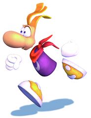 Rayman en train de courir.