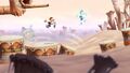 Cette image datant du développement de Rayman Origins montre le mode fantôme de la version PlayStation Vita.