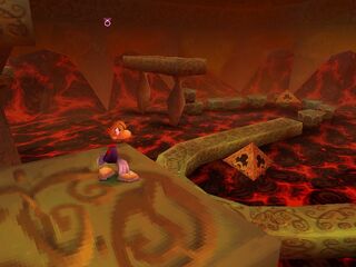 La deuxième section du Sanctuaire de Pierre et de Feu est très différente dans la version PlayStation. Elle reprend des éléments du temple situé à proximité du sanctuaire dans les autres versions.