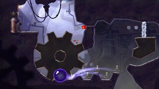 Un bulbe explosif dans Des scies démentes. Il libère un énorme rouage qui va écraser les robots (destruction obligatoire).