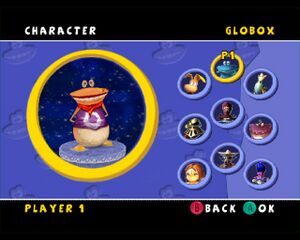 La troisième skin de Globox dans Rayman Arena.