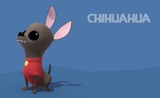 Artwork d'un chihuahua.
