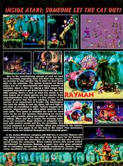 Article du numéro 21 du magazine anglais Diehard GameFan datant d'août 1994, présentant la version Jaguar de Rayman.