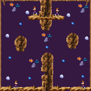 La map du deuxième niveau du Mode Burglar (version N-Gage).