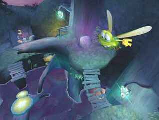 Rayman et Murfy dans la deuxième section.