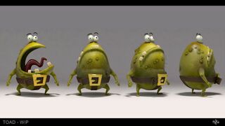 Le modèle 3D des Crapauds verts créé pour la bande-annonce.