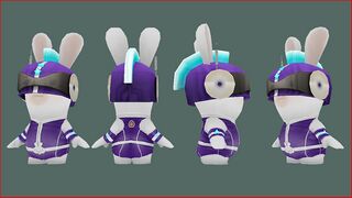 Vue détaillée du Ranger violet dans la version finale du jeu.