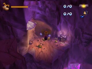 En Rayman Revolution, la Gruta de los Malos Sueños contiene un abismo adicional.