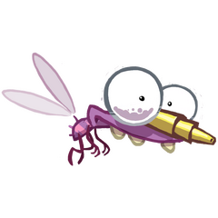 Vue détaillée d'un moustique géant dans la version finale de Rayman Origins.
