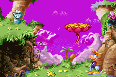 Another type of water lily, as seen in the Game Boy Advance version of Rayman 3.
