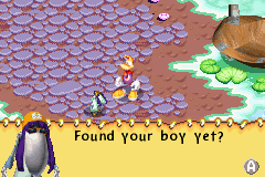 Romeo talking to Rayman and offering his boat.
