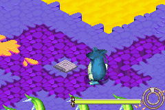 Globox can stand on the switch to make the Fire Protection can reachable.