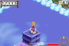 The void that will cause an instant game over if fallen into.